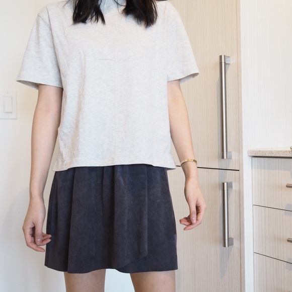 Wilfred Free Faux Suede Mini Skirt - Picture 4 of 8